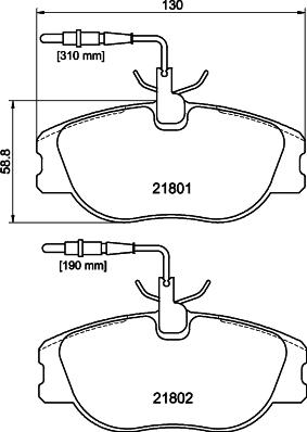 DON PCP1863 - Set placute frana,frana disc aaoparts.ro