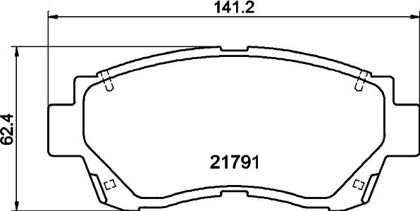 DON PCP1862 - Set placute frana,frana disc aaoparts.ro