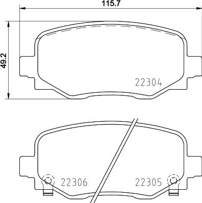 DON PCP1889 - Set placute frana,frana disc aaoparts.ro