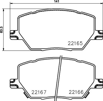 DON PCP1881 - Set placute frana,frana disc aaoparts.ro