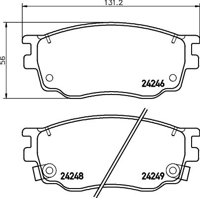 J&S Automotive VBP2604 - Set placute frana,frana disc aaoparts.ro