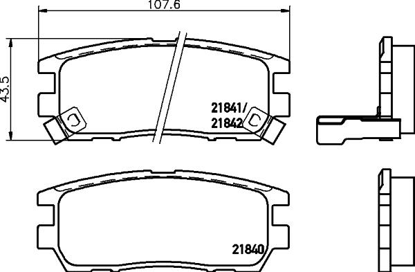 DON PCP1327 - Set placute frana,frana disc aaoparts.ro