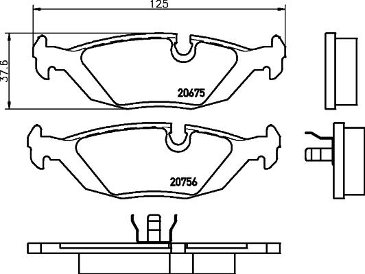 DON PCP1372 - Set placute frana,frana disc aaoparts.ro