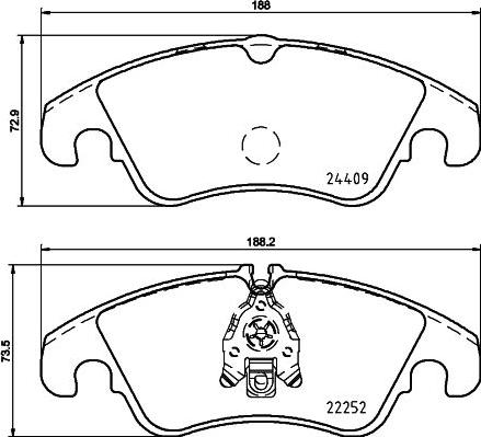 DON PCP1256 - Set placute frana,frana disc aaoparts.ro