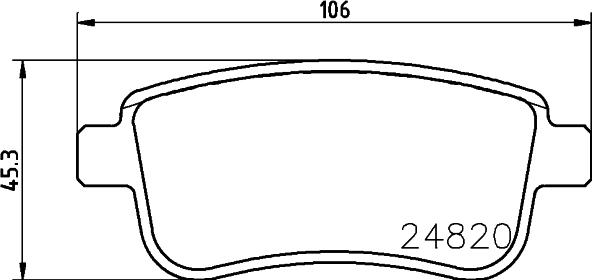 DON PCP1231 - Set placute frana,frana disc aaoparts.ro