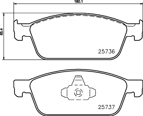 DON PCP1222 - Set placute frana,frana disc aaoparts.ro