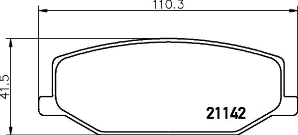 DON PCP1274 - Set placute frana,frana disc aaoparts.ro