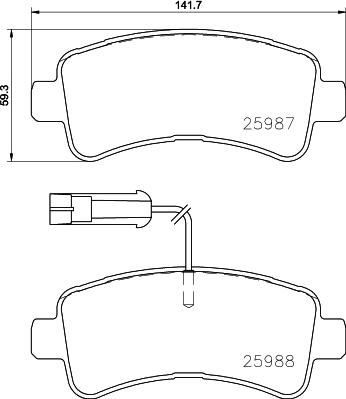 DON PCP1709 - Set placute frana,frana disc aaoparts.ro