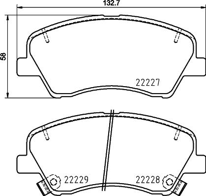 DON PCP1722 - Set placute frana,frana disc aaoparts.ro