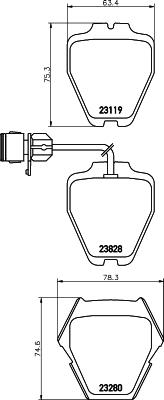 OLSA D8425 - Set placute frana,frana disc aaoparts.ro