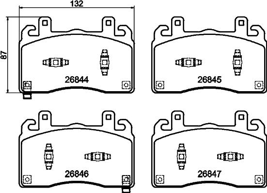 DON PCP2293 - Set placute frana,frana disc aaoparts.ro