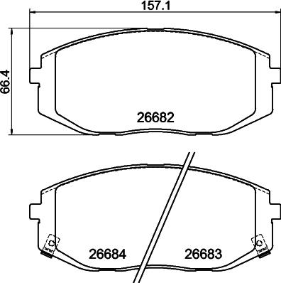 DON PCP2278 - Set placute frana,frana disc aaoparts.ro