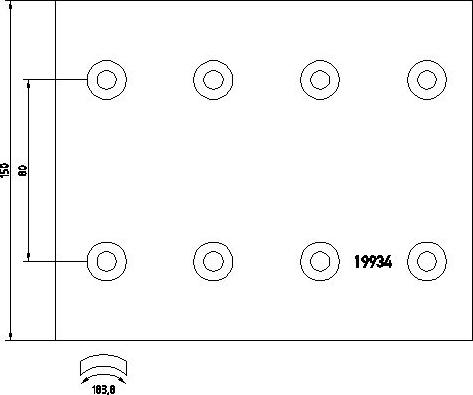 DON RN1001A7115 - Set garnituri de frictiune, frana tambur aaoparts.ro