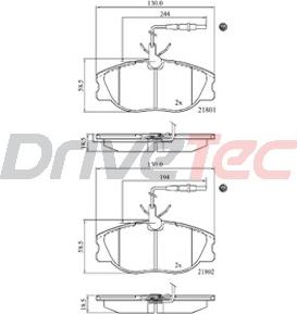 DriveTec DPAD909 - Set placute frana,frana disc aaoparts.ro