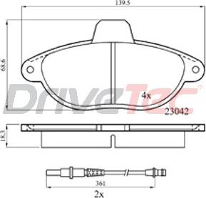 DriveTec DPAD1592 - Set placute frana,frana disc aaoparts.ro