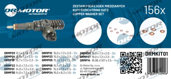 Dr.Motor Automotive DRMKIT01 - Set garnituri etansare,injectoare aaoparts.ro