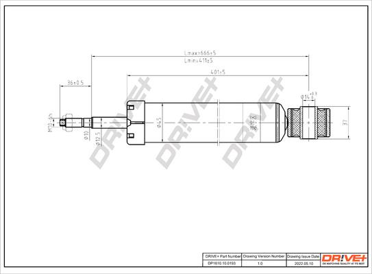 Dr!ve+ DP1610.10.0193 - Amortizor aaoparts.ro