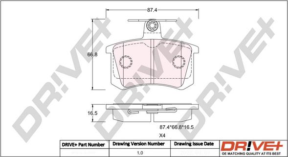Dr!ve+ DP1010.10.0943 - Set placute frana,frana disc aaoparts.ro