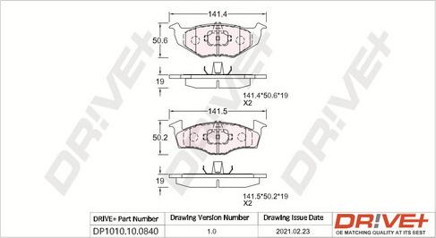 Dr!ve+ DP1010.10.0840 - Set placute frana,frana disc aaoparts.ro