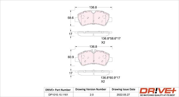 Dr!ve+ DP1010.10.1161 - Set placute frana,frana disc aaoparts.ro