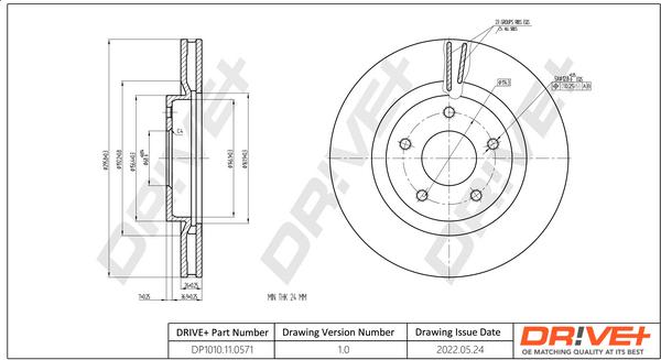 Dr!ve+ DP1010.11.0571 - Disc frana aaoparts.ro