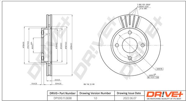 Dr!ve+ DP1010.11.0698 - Disc frana aaoparts.ro