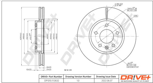 Dr!ve+ DP1010.11.0632 - Disc frana aaoparts.ro