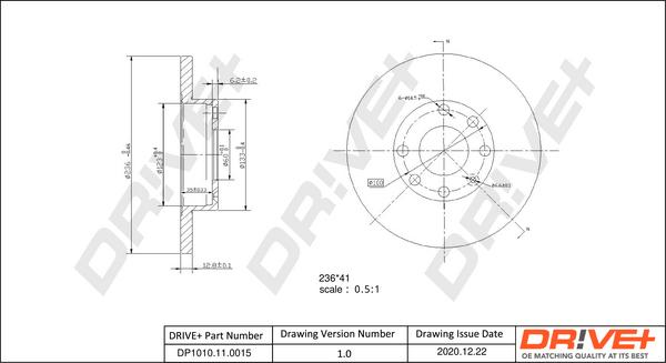 Dr!ve+ DP1010.11.0015 - Disc frana aaoparts.ro