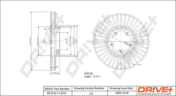 Dr!ve+ DP1010.11.0751 - Disc frana aaoparts.ro