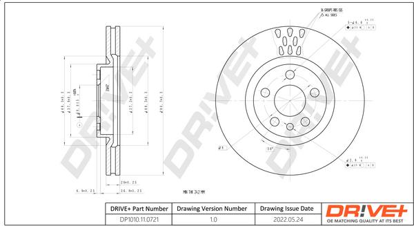 Dr!ve+ DP1010.11.0721 - Disc frana aaoparts.ro