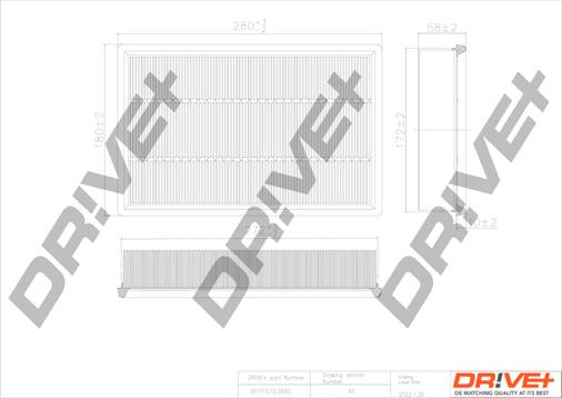 Dr!ve+ DP1110.10.0592 - Filtru aer aaoparts.ro