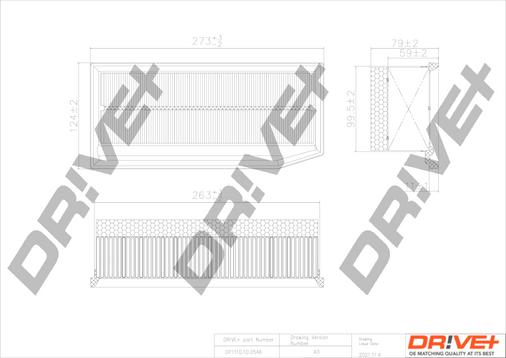 Dr!ve+ DP1110.10.0546 - Filtru aer aaoparts.ro