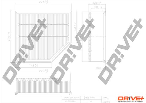 Dr!ve+ DP1110.10.0610 - Filtru aer aaoparts.ro