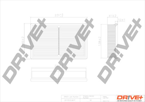 Dr!ve+ DP1110.10.0677 - Filtru aer aaoparts.ro