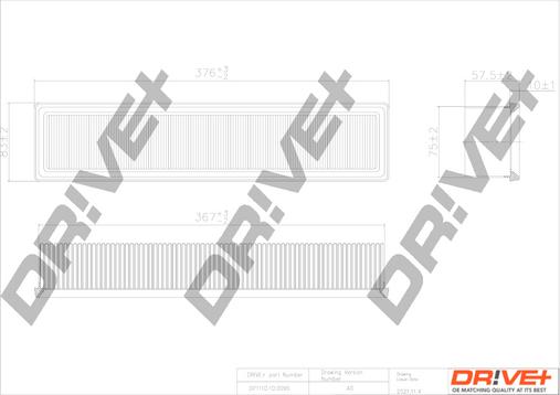 Dr!ve+ DP1110.10.0095 - Filtru aer aaoparts.ro