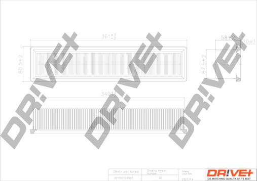 Dr!ve+ DP1110.10.0097 - Filtru aer aaoparts.ro