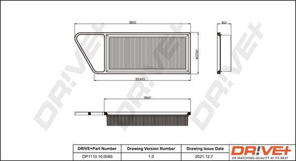 Dr!ve+ DP1110.10.0065 - Filtru aer aaoparts.ro