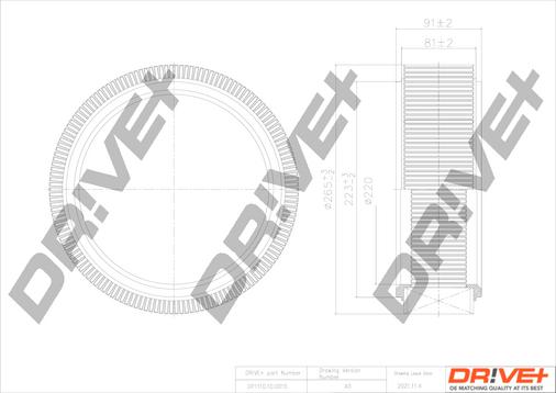 Dr!ve+ DP1110.10.0015 - Filtru aer aaoparts.ro