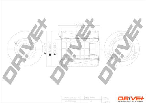 Dr!ve+ DP1110.10.0034 - Filtru aer aaoparts.ro