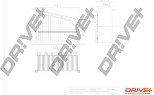 Dr!ve+ DP1110.10.0070 - Filtru aer aaoparts.ro