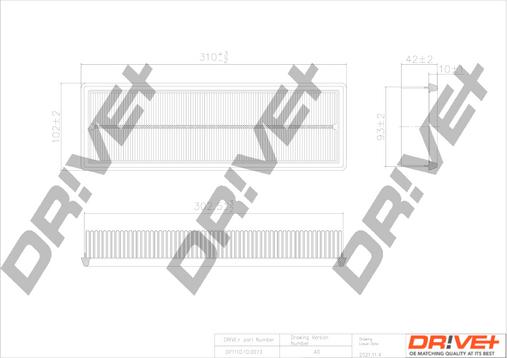 Dr!ve+ DP1110.10.0073 - Filtru aer aaoparts.ro