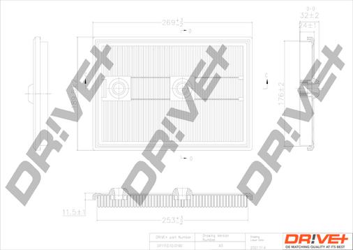 Dr!ve+ DP1110.10.0190 - Filtru aer aaoparts.ro