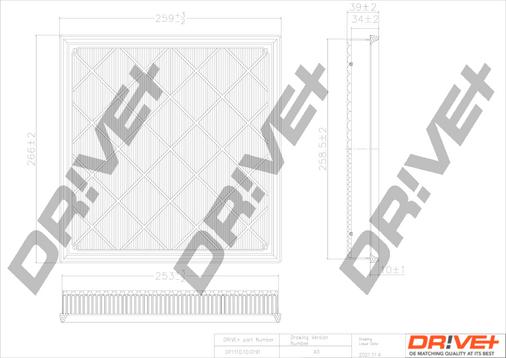 Dr!ve+ DP1110.10.0191 - Filtru aer aaoparts.ro