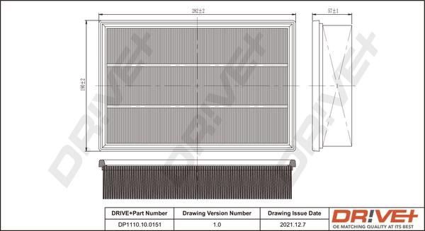 Dr!ve+ DP1110.10.0151 - Filtru aer aaoparts.ro