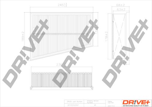 Dr!ve+ DP1110.10.0167 - Filtru aer aaoparts.ro