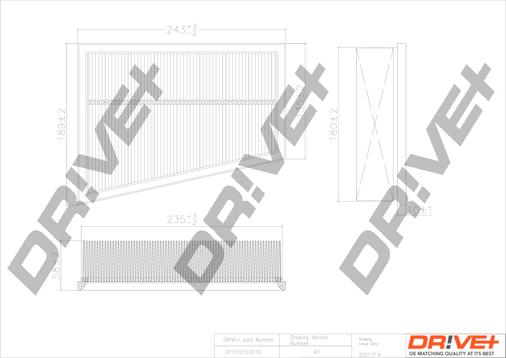 Dr!ve+ DP1110.10.0110 - Filtru aer aaoparts.ro