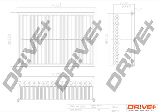 Dr!ve+ DP1110.10.0188 - Filtru aer aaoparts.ro