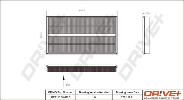 Dr!ve+ DP1110.10.0126 - Filtru aer aaoparts.ro