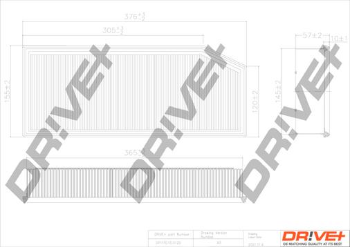 Dr!ve+ DP1110.10.0120 - Filtru aer aaoparts.ro