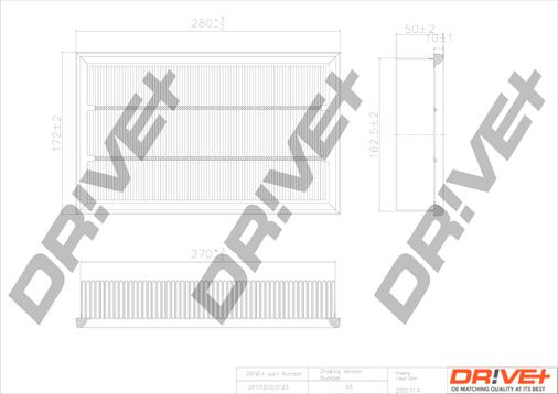 Dr!ve+ DP1110.10.0123 - Filtru aer aaoparts.ro